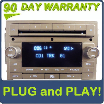 2006 - 2010 LINCOLN  MKZ MKX Zephyr Navigator Factory OEM AM FM Radio 6 CD Changer Player Receiver