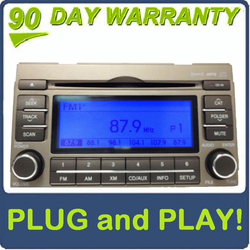 08 09 10 11 Hyundai Azera Single CD MP3 Player XM Radio 2008 2009 2010 2011 GOLD