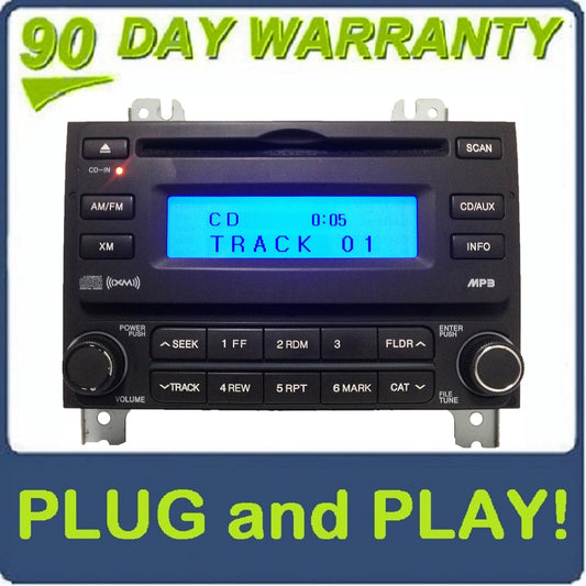 07 08 Hyundai ELANTRA Radio XM Satellite MP3 CD Player Black 96160-2H1519K