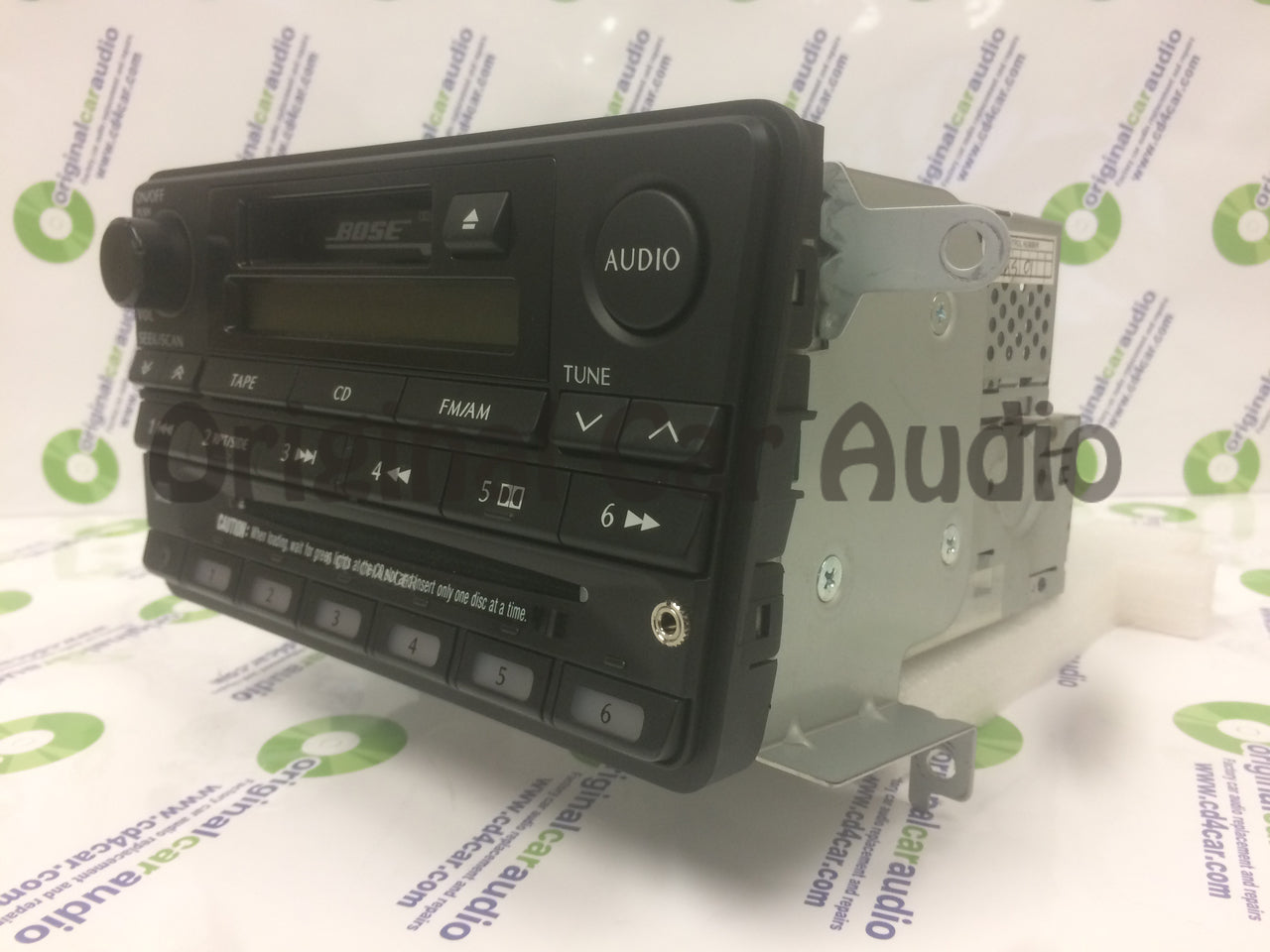 REMAN 2001 INFINITI QX4 OEM BOSE STEREO AM/FM RADIO 6 CD CHANGER Tape CASSETTE PLAYER with Aux Port