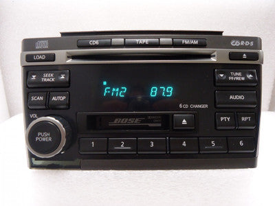00 01 02 03 Nissan Maxima Radio, Tape and 6 CD player BOSE