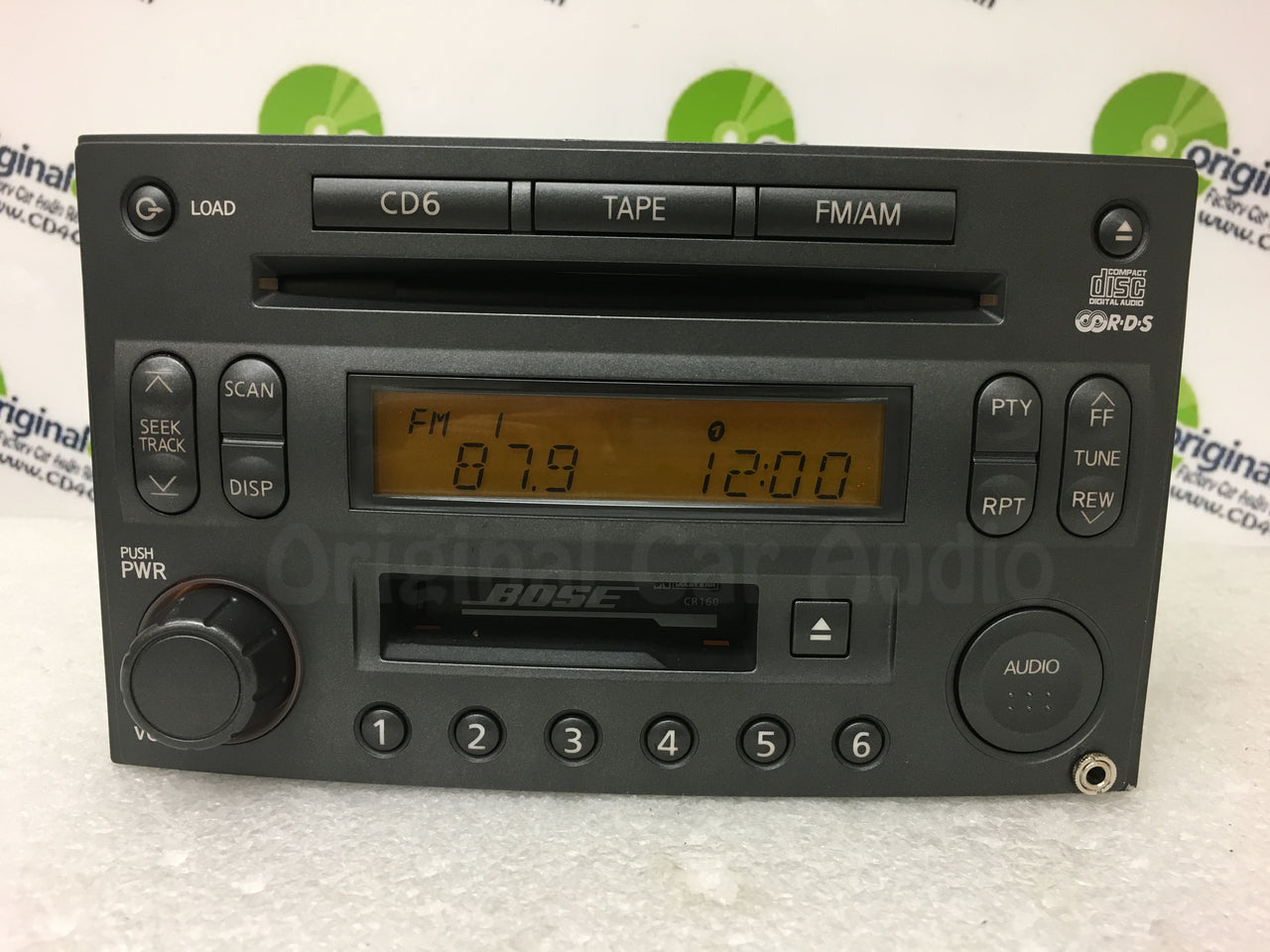 Nissan 350Z BOSE Radio Tape Stereo 6 Disc Changer MP3 CD Player CR160 ADDED AUX