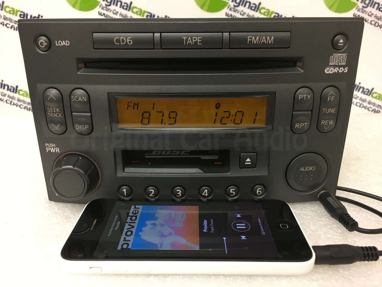 Nissan 350Z BOSE Radio Tape Stereo 6 Disc Changer MP3 CD Player CR160 ADDED AUX