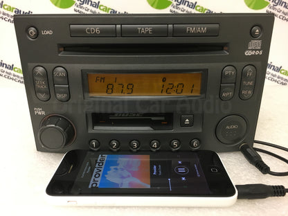 Nissan 350Z BOSE Radio Tape Stereo 6 Disc Changer MP3 CD Player CR160 ADDED AUX