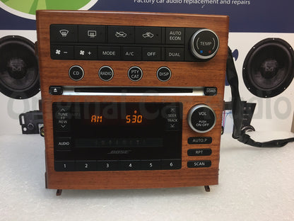 INFINITI G-35 G35 BOSE Wood Grain Radio Stereo 6 Disc Changer MP3 CD Player 2005 2006 2007