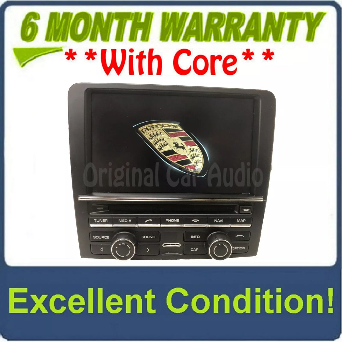 2012 - 2016 Porsche 911 Boxster Carrera Cayman OEM 991 PCM3.1 HDD Touch Screen Navigation DVD Media Receiver Radio 991.642.970
