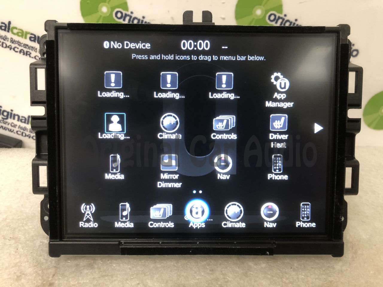 Refurbished 2017 - 2018 Dodge Ram OEM VP4 NA Media XM AM FM Radio Center UConnect LCD Screen