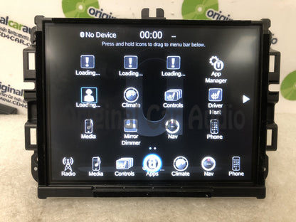 Refurbished 2017 - 2018 Dodge Ram OEM VP4 NA Media XM AM FM Radio Center UConnect LCD Screen