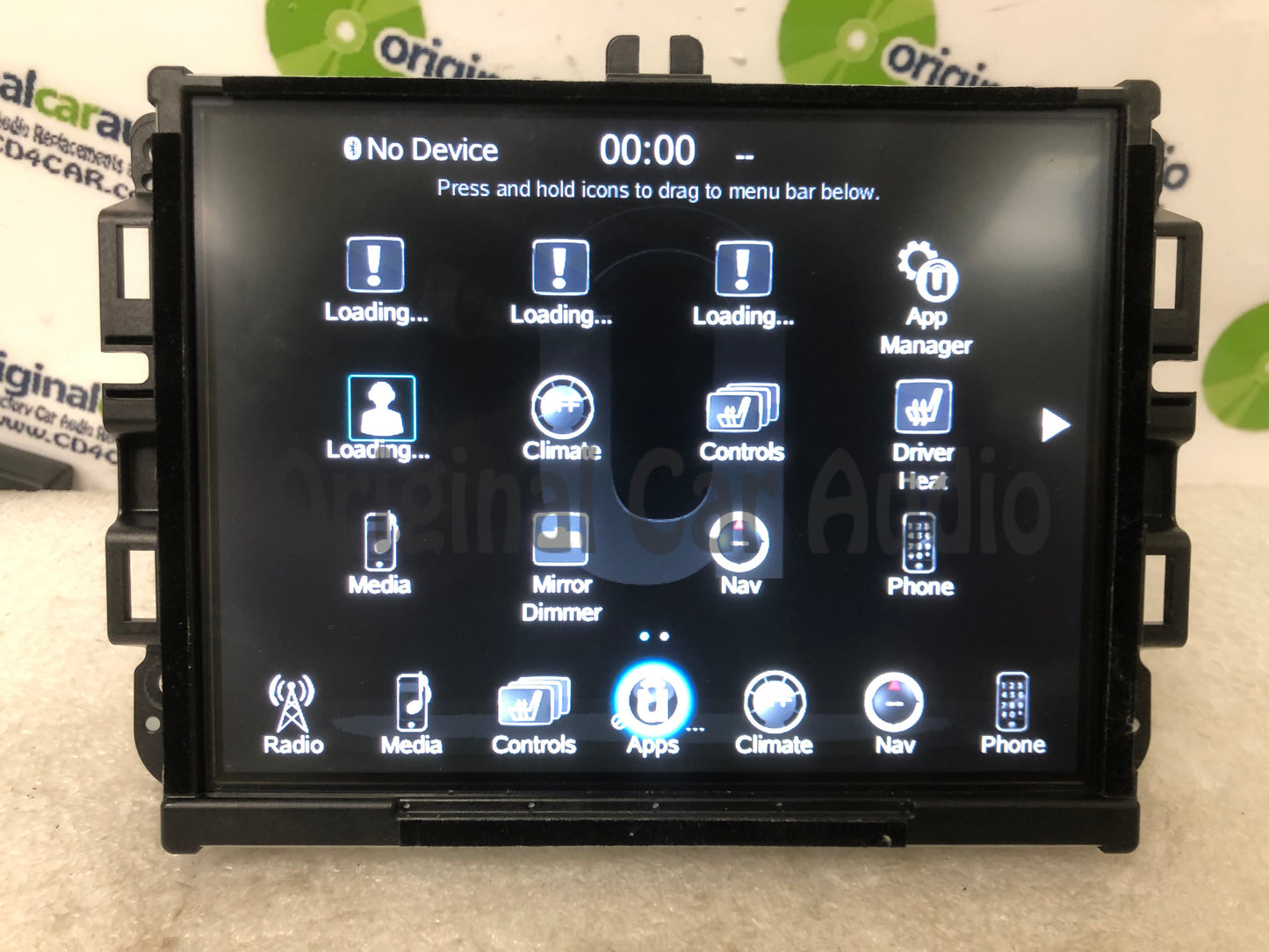Refurbished 2013 - 2016 Dodge Ram OEM VP4 NA Media XM AM FM Radio Center UConnect LCD Screen
