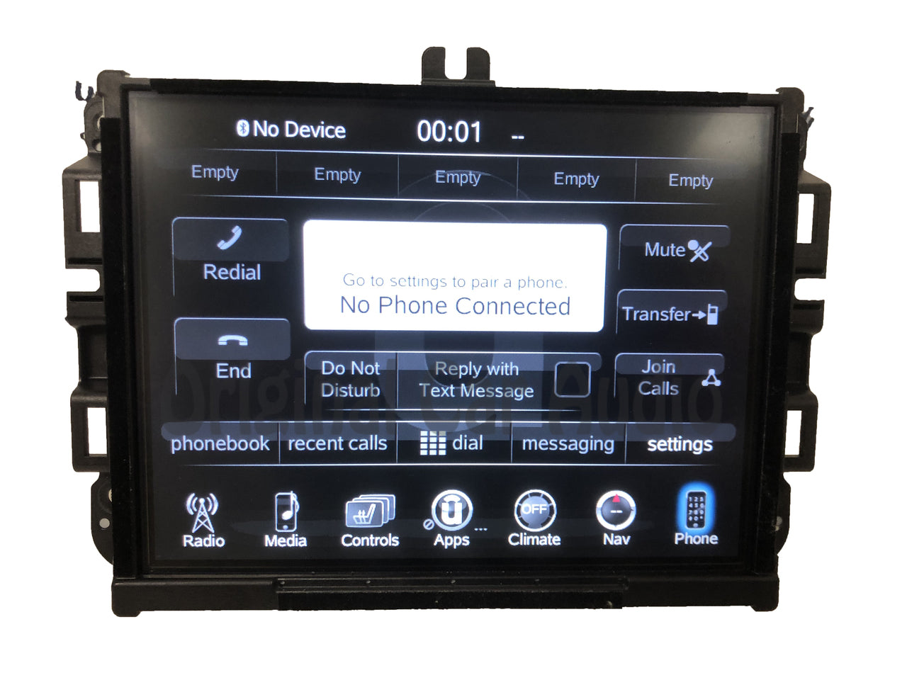 Refurbished 2017 - 2018 Dodge Ram OEM VP4 NA Media XM AM FM Radio Center UConnect LCD Screen