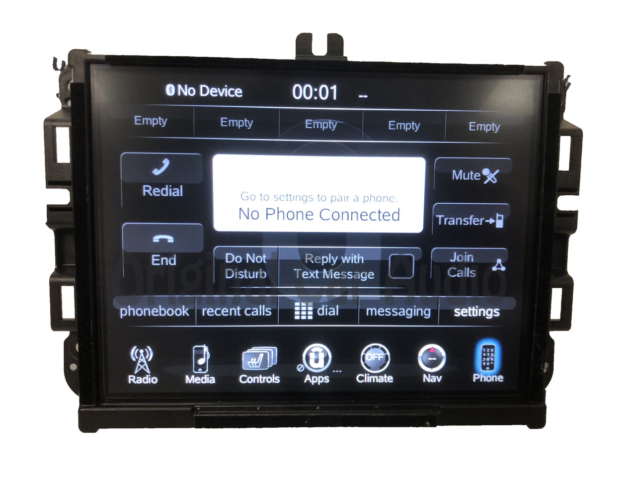 2017 - 2018 Dodge Ram OEM VP4 NA Media XM AM FM Radio Center UConnect LCD Screen