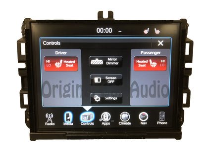 Refurbished 2017 - 2018 Dodge Ram OEM VP4 NA Media XM AM FM Radio Center UConnect LCD Screen