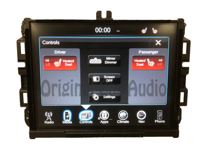 2017 - 2018 Dodge Ram OEM VP4 NA Media XM AM FM Radio Center UConnect LCD Screen