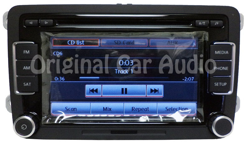 10 11 12 13 VW Volkswagen radio 6 CD player touch screen MP3 Satellite OEM RCD-510