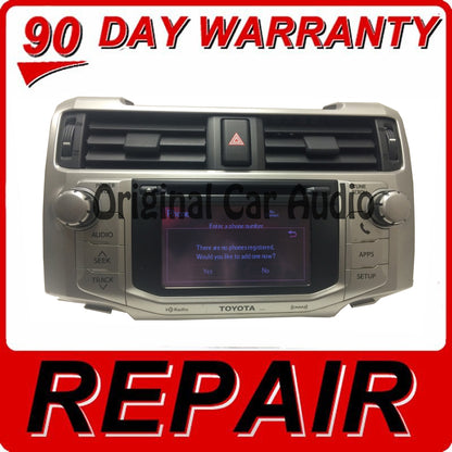 REPAIR 2010 - 2016 Toyota 4Runner OEM Touch Screen Non-Navigation Radio