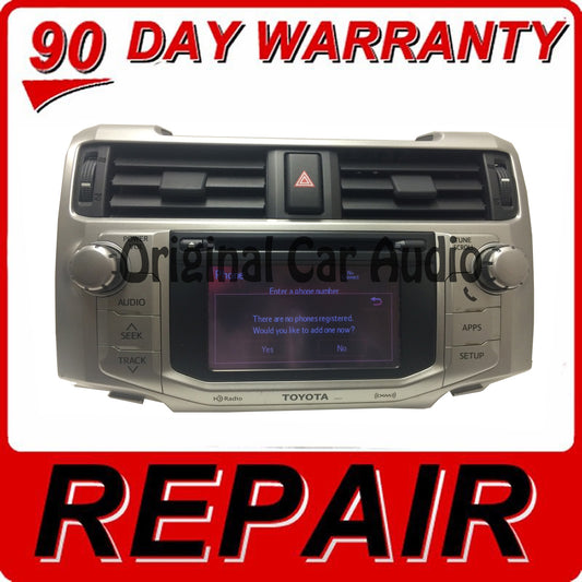 REPAIR 2010 - 2016 Toyota 4Runner OEM Touch Screen Non-Navigation Radio