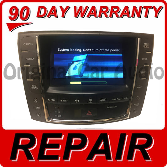 REPAIR 2006 - 2012 Lexus OEM Navigation Information Display Screen IS250 GS300 Mainboard Repair