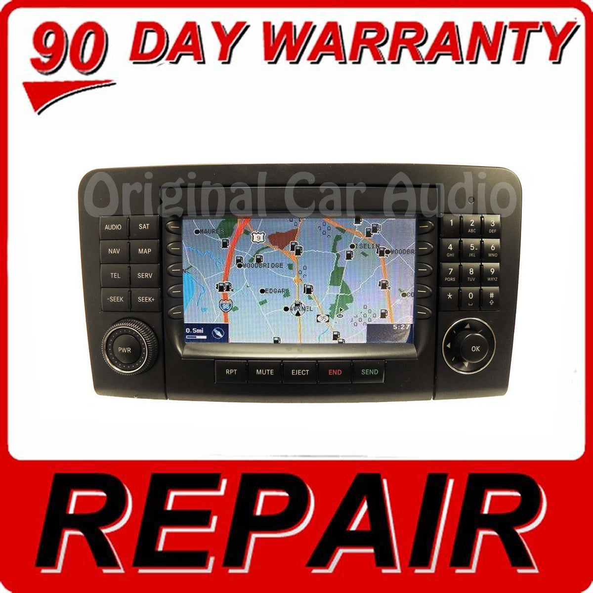 REPAIR 2004 - 2008 Mercedes C-Class CLK-CLass OEM GPS Command Navigation Radio