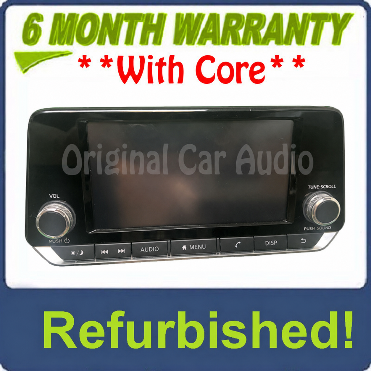 New Screen 2020 - 2022 Nissan Sentra OEM Radio Receiver AM FM XM Non-Navigation Display Screen