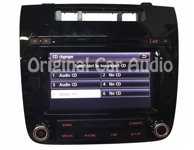 REPAIR 2011 2012 2013 2014 Volkswagen Touareg OEM Touch Screen Sirius Radio Stereo 6 Disc Changer RCD-550