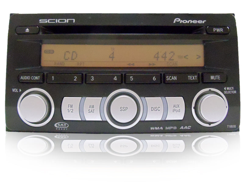 08 2008 2009 Scion xB xD tC Pioneer Radio MP3/AAC/WMA Satellite CD Player