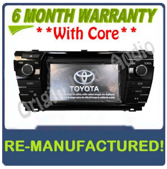 2014 2015 2016 TOYOTA COROLLA OEM HD AM FM XM Radio CD MP3 Player Touchscreen Bluetooth Receiver BLEMISHED
