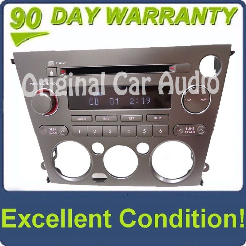 2005 2006 SUBARU Legacy Outback Radio Stereo Receiver CD Player for Manual Climate Control P-201UN