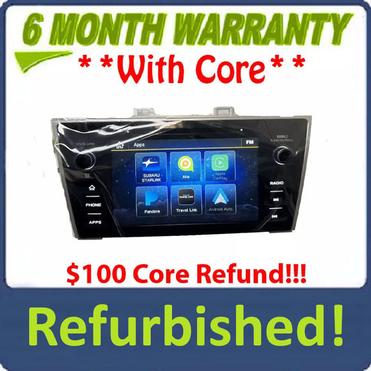 Refurbished 2018 2019 Subaru Legacy Outback OEM Starlink Multimedia APPS CD XM ANALOG Radio Receiver w/ CARPLAY