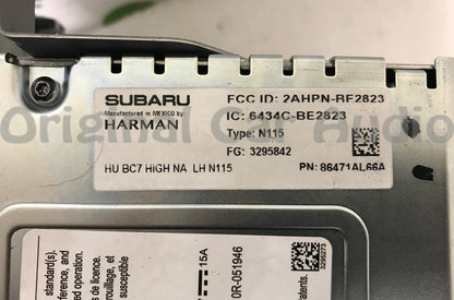 2018 2019 Subaru Legacy Outback OEM Starlink Navigation Multimedia APPS CD XM Radio Receiver w/ CARPLAY DIGITAL