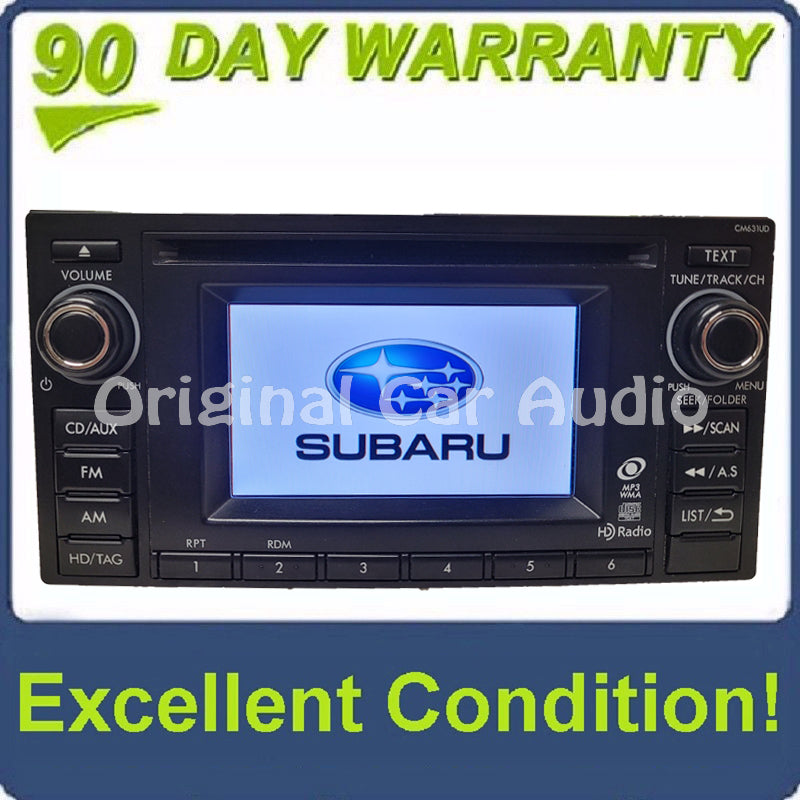 2012 - 2014 Subaru Crosstrek Impreza OEM AM FM HD Radio Single CD Player CM631UD