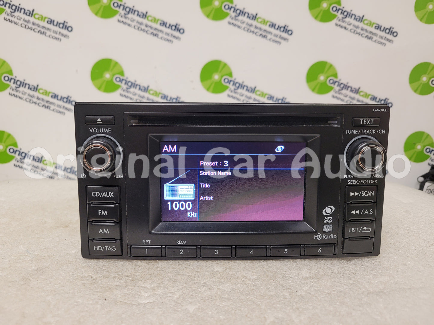 2012 - 2014 Subaru Crosstrek Impreza OEM AM FM HD Radio Single CD Player CM631UD