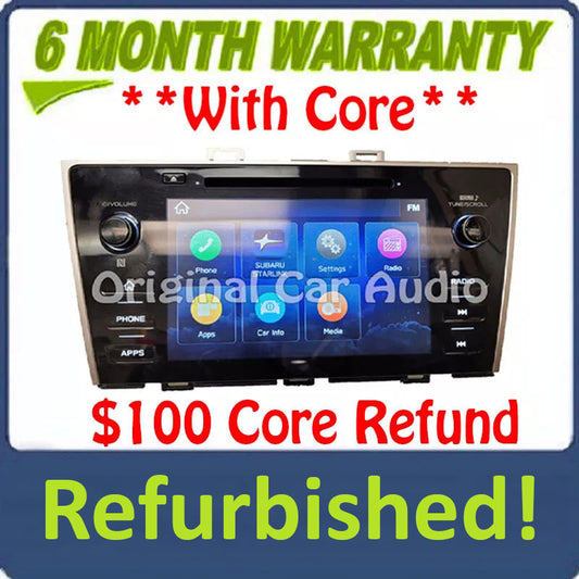 Refurbished 2019 Subaru Legacy Outback OEM Starlink Multimedia APPS CD XM Radio Receiver w/ CARPLAY Non-Navigation