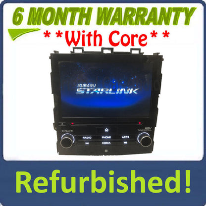Refurbished 2017 - 2019 Subaru Impreza OEM Starlink Apple Carplay Android Auto Touch Screen CD Multi Media Radio Receiver