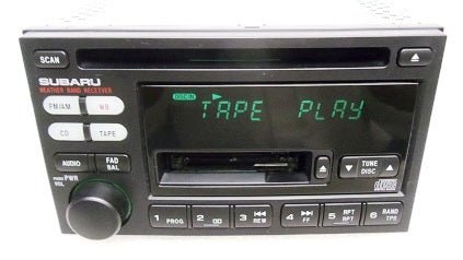 Subaru Legacy Forester Impreza Radio Tape CD Player P121 1995 1996 1997 1998 1999 2000 2001 2002 2003 2004 86201AE12A