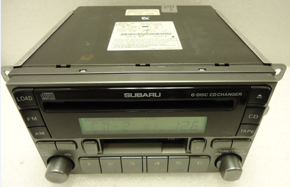 Subaru Legacy Impreza Forester OUTBACK Radio 6 CD Changer Tape Player P129