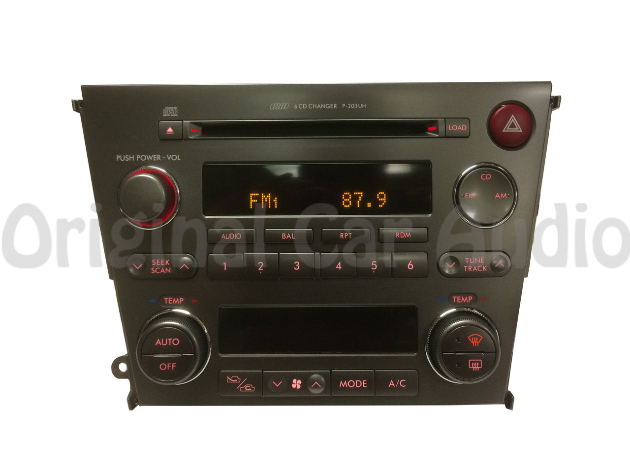 2005 - 2006 Subaru Legacy 2.5L 3.0L OEM AM FM Radio 6 CD Changer Receiver P-203UH