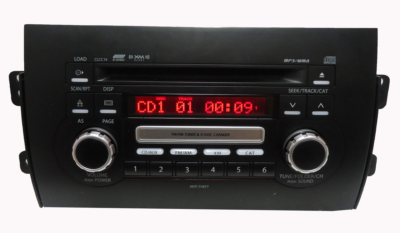 2007 - 2010 SUZUKI SX4 OEM XM Satellite Radio Stereo 6 Disc Changer MP3 CD Player CLCC04