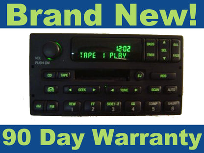 NEW FORD RDS CASSETTE PLAYER TAPE RADIO STEREO Receiver Expedition Ranger OEM 1998 1999 2000 2001 2002 2003 2004 2005 2006 2007 2008 2009