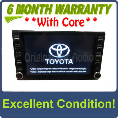 2020 Toyota Corolla OEM Multi Media Bluetooth Car Play Radio Receiver with Bezel