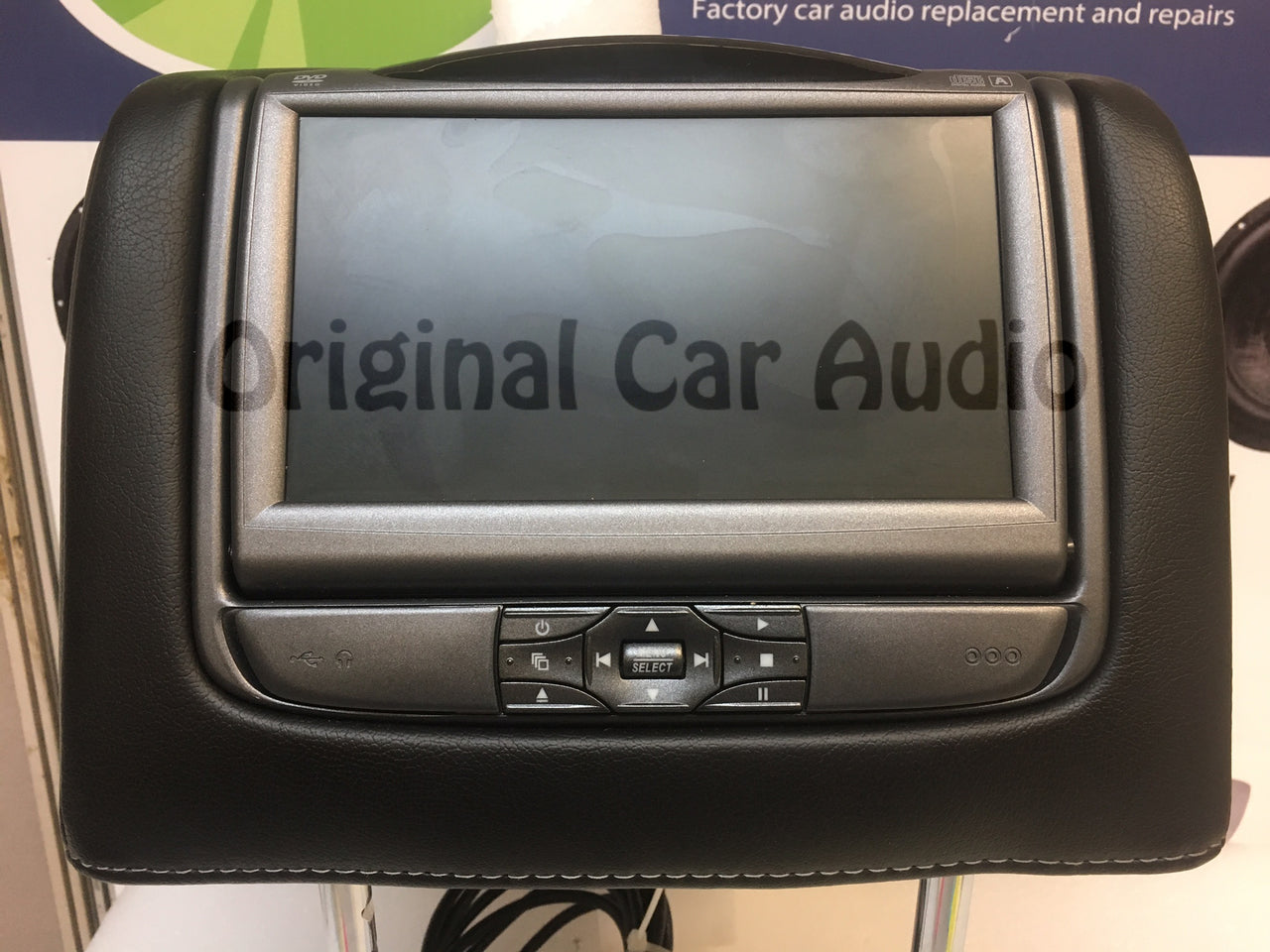 Nissan OEM Factory Driver Headrest Monitor DVD Touchscreen Invision SL7 ESLB07LAXXA3