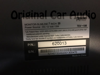 Nissan OEM Factory Driver Headrest Monitor DVD Touchscreen Invision SL7 ESLB07LAXXA3