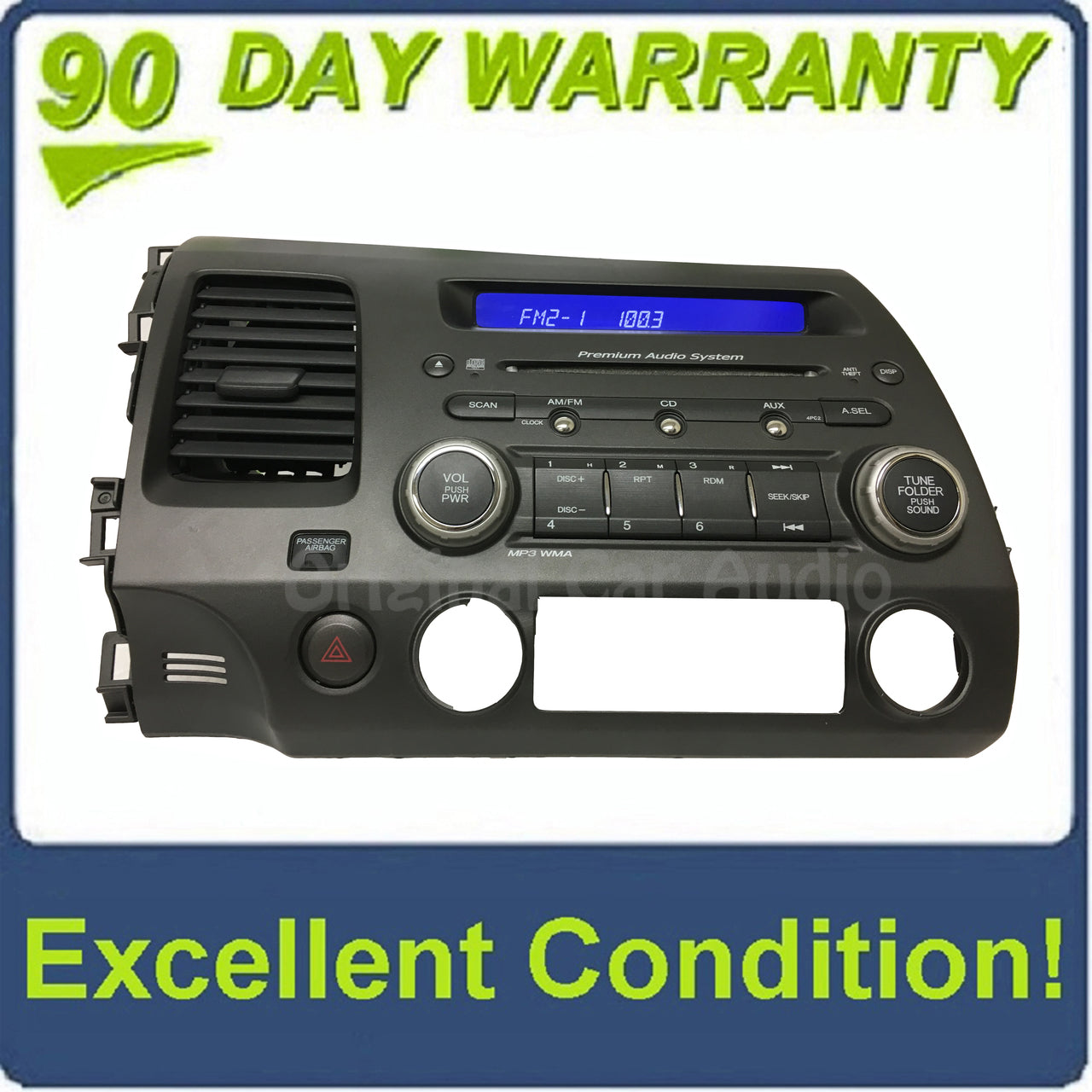 HONDA Civic Premium Audio System Radio Stereo MP3 CD Player 4PC2 OEM 2006 2007 2008 2009 2010 2011