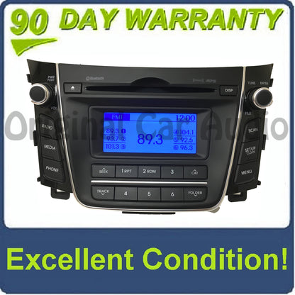 2013 - 2016 Hyundai Elantra OEM AM FM MP3 Bluetooth Single CD XM Radio