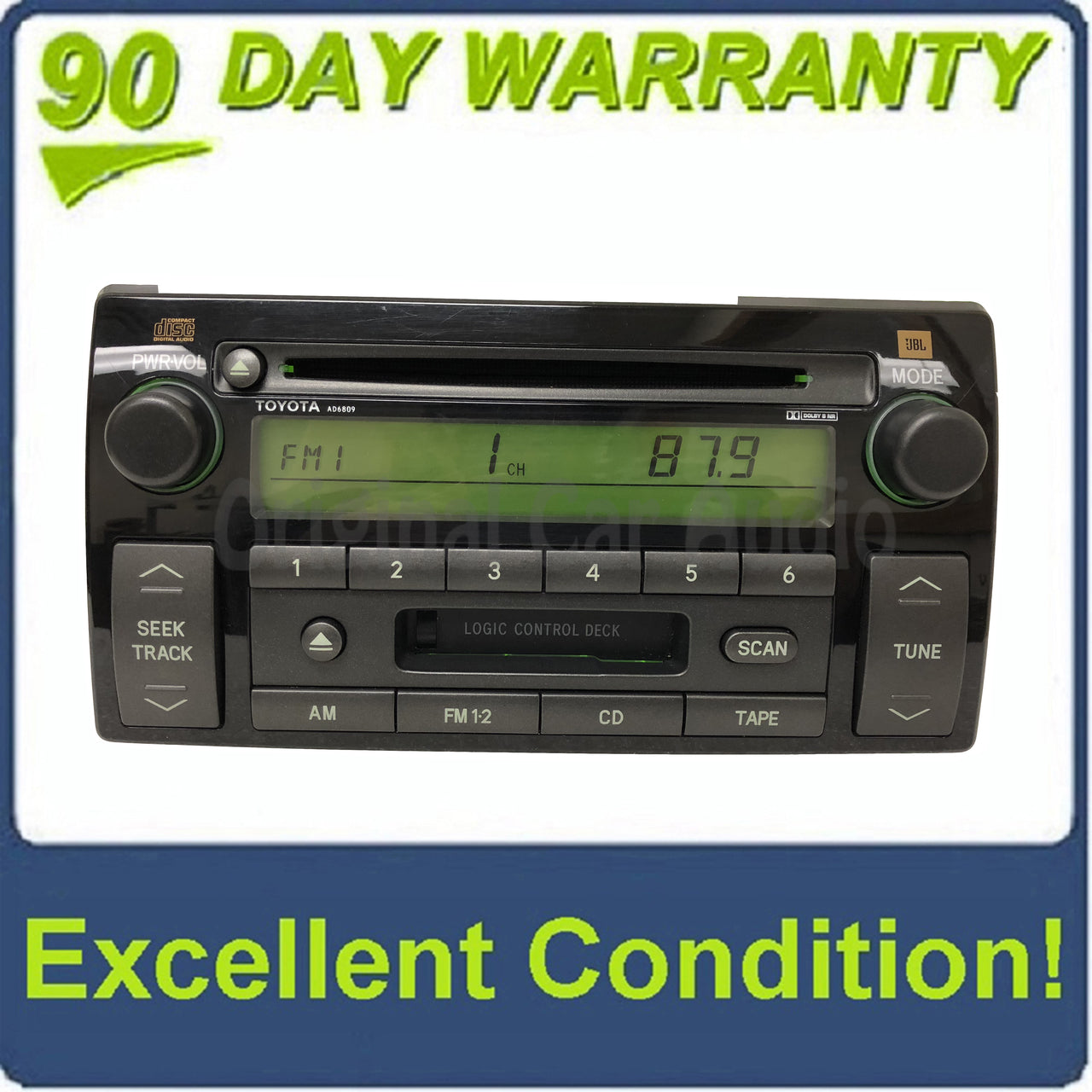 Toyota Camry LE XLE JBL  Radio Tape CD Player 86120-AA170 2005-2006
