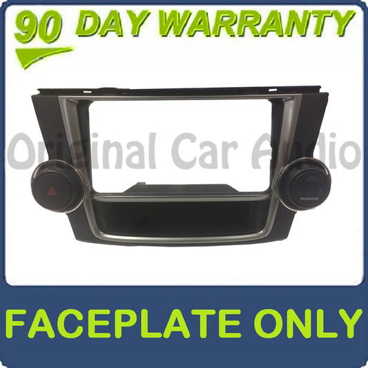 2008 - 2013 Toyota Highlander OEM Touch Screen Radio BEZEL ONLY 55424-48060
