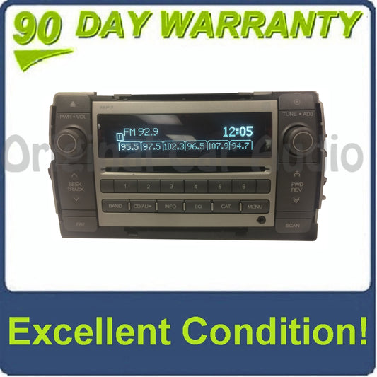 2009 - 2010 Pontiac VIbe Toyota Matrix OEM AM FM Aux MP3 Single CD Radio ULA 86120-01250, 28143548