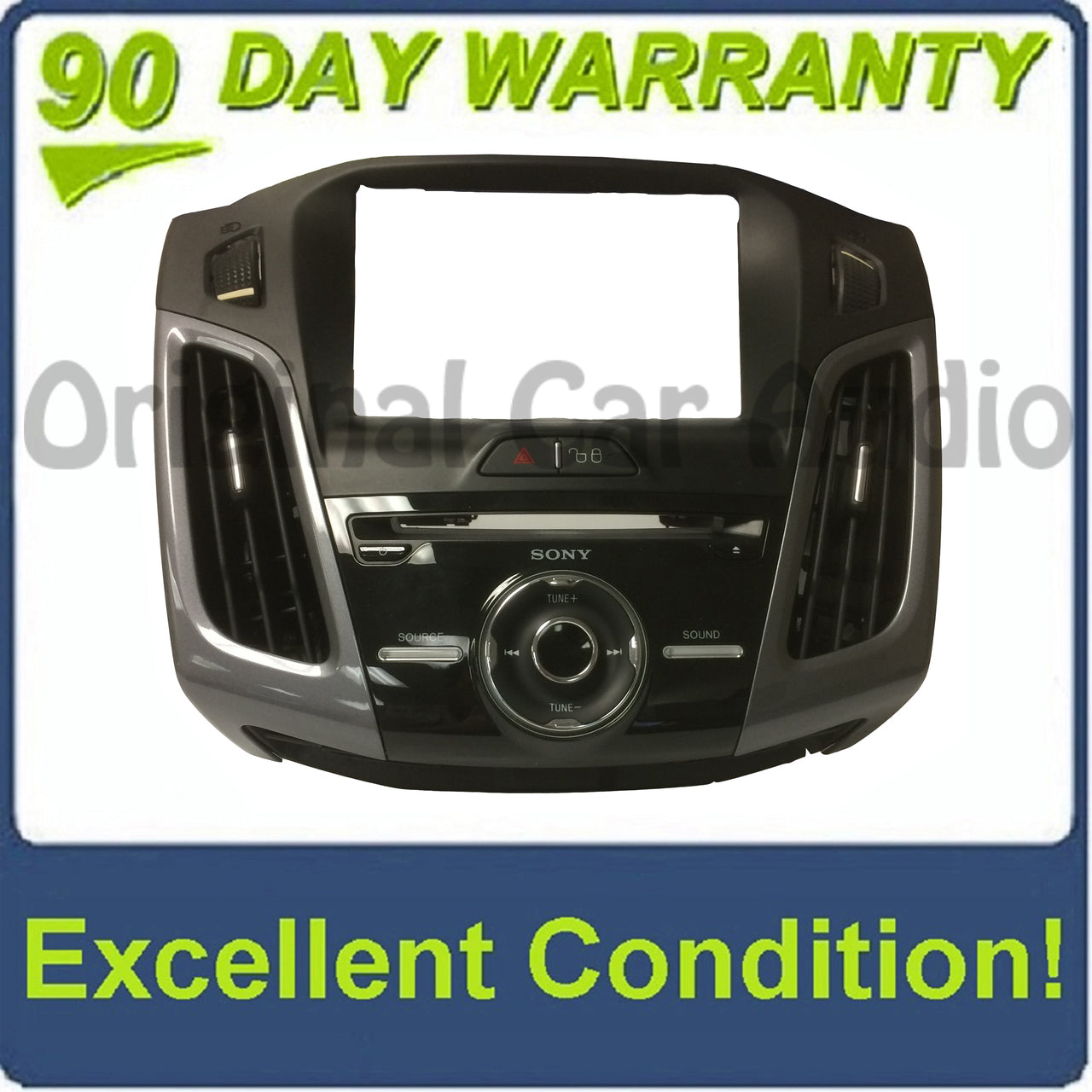 2012 - 2014 Ford Focuse OEM Sony Sound Radio Control Panel Bezel