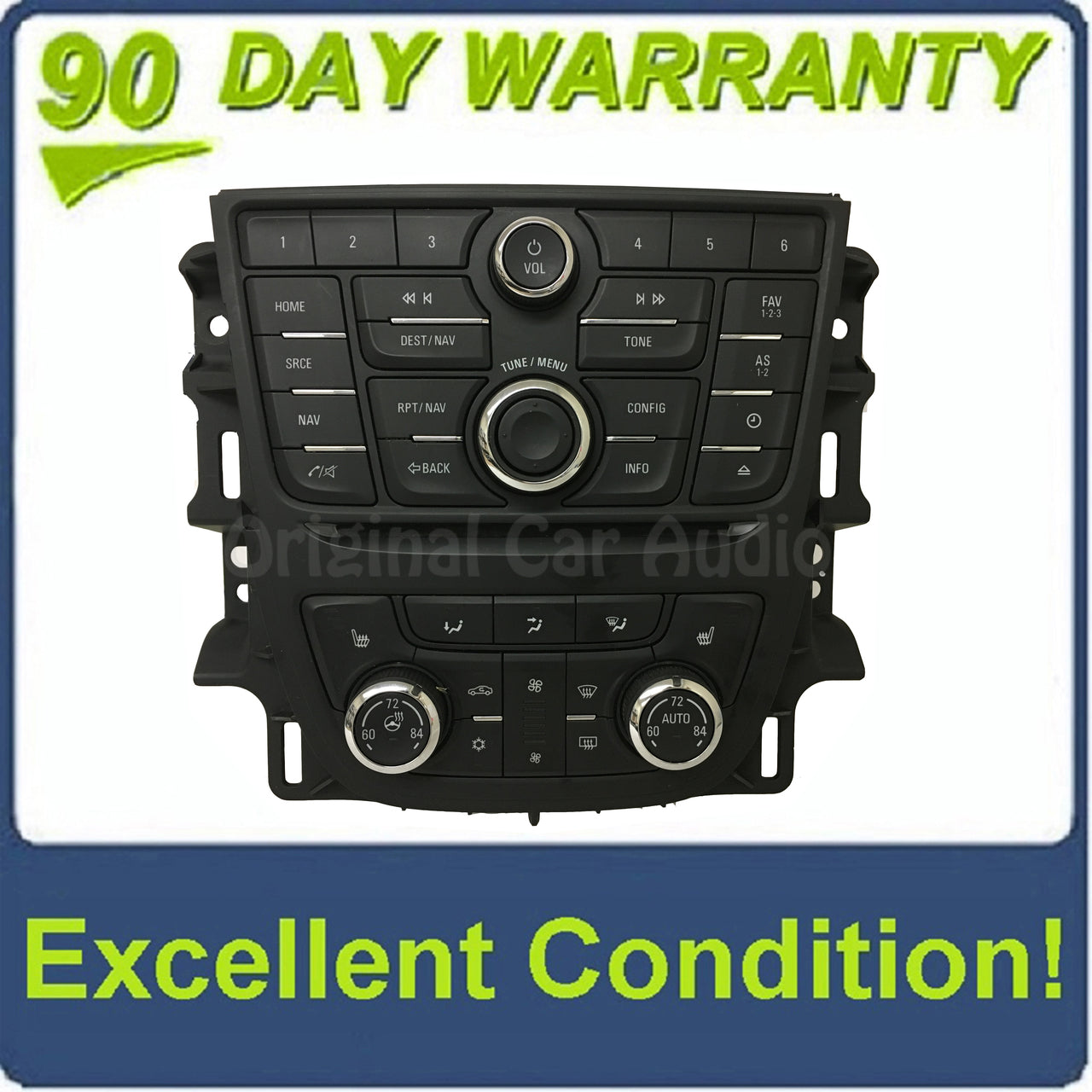 2012 - 2013 Buick Verano OEM Navigation Radio CONTROL PANEL ONLY