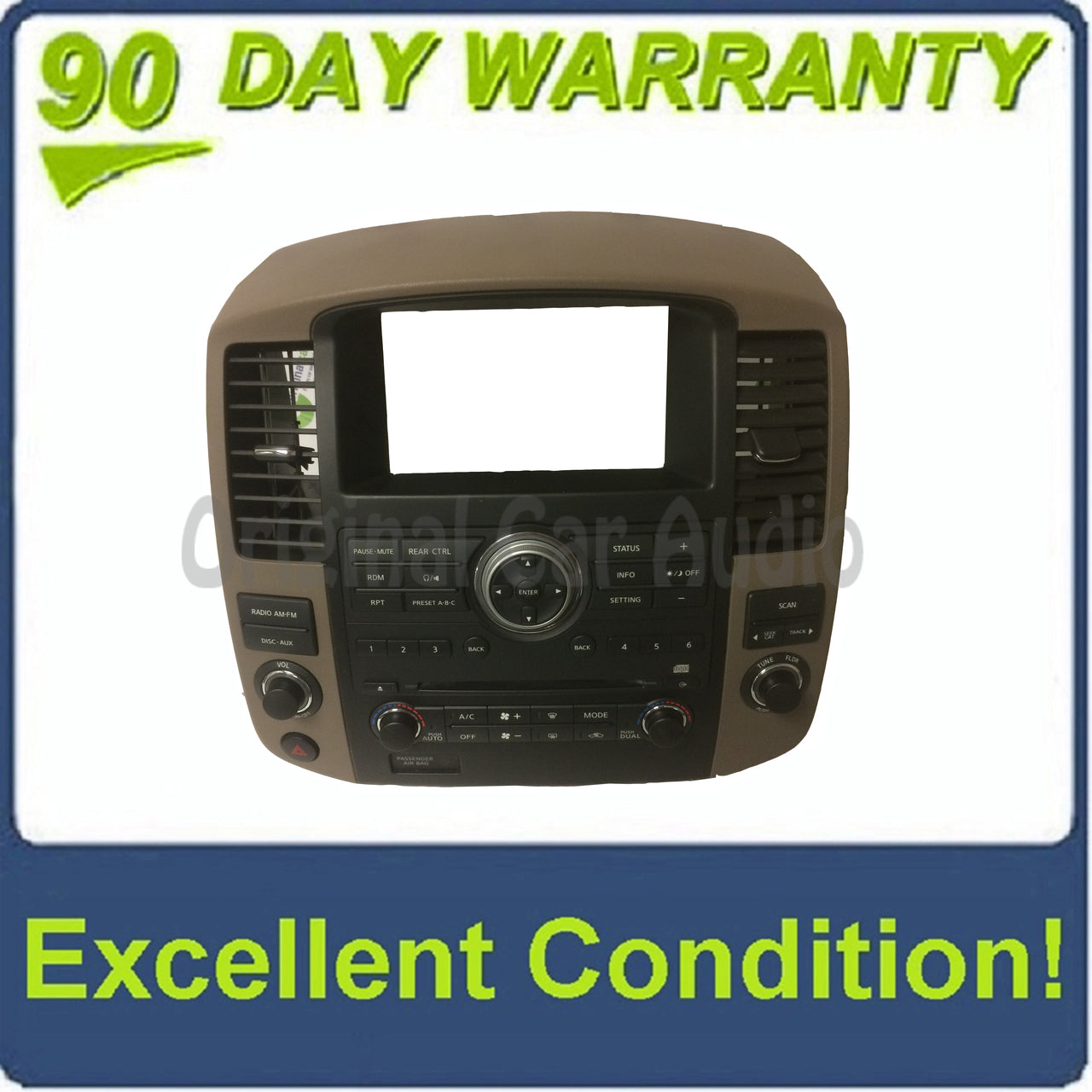 2008 - 2012 Nissan Armada Pathfinder OEM NON-BOSE Radio Audio Control Panel ONLY