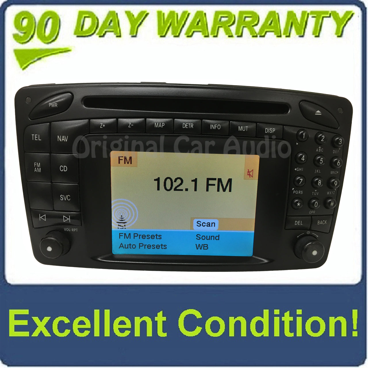2001 - 2003 Mercedes C-Class OEM Command 2.0 Navigation CD Player AM FM Radio Receiver